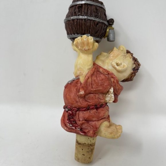 Vtg Guard. of the Grapes Monk Figure Bottle Topper - Picture 6 of 6